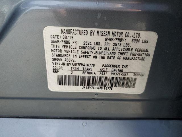 2015 INFINITI Q50 BASE JN1BV7AR7FM416776