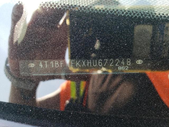 2017 TOYOTA CAMRY LE 4T1BF1FKXHU672248