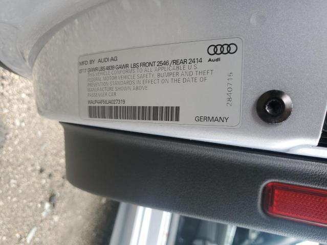 2018 AUDI S5 PREMIUM - WAUP4AF56JA027319