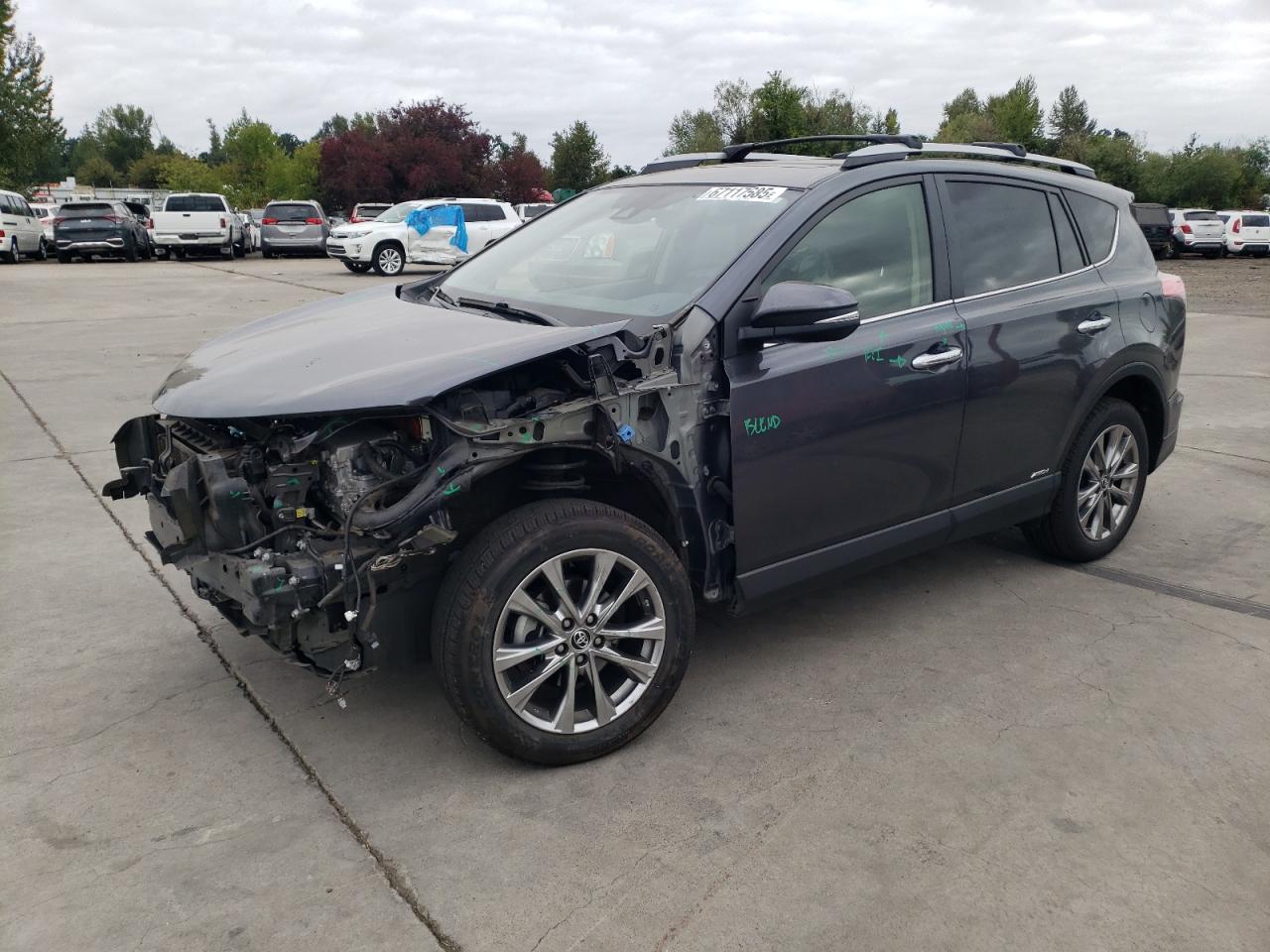 Lot #3266764362 2018 TOYOTA RAV4 HV LIMITED