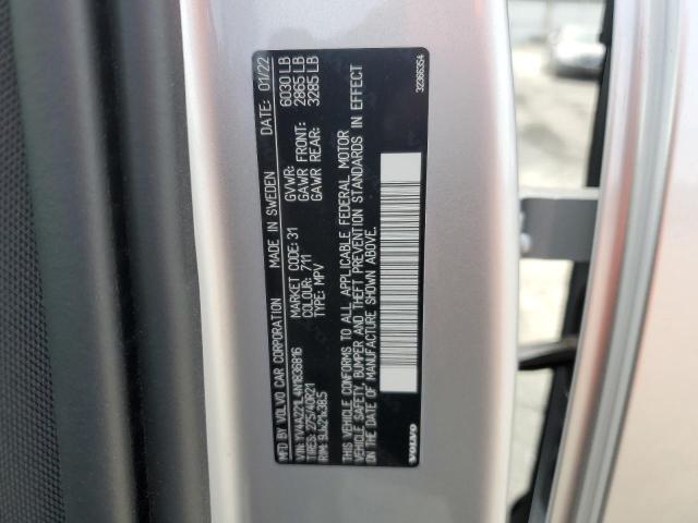 2022 VOLVO XC90 T6 INSCRIPTION YV4A221L4N1836816