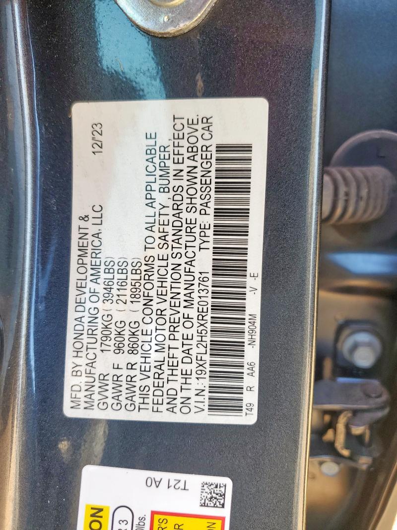 2024 HONDA CIVIC LX 19XFL2H5XRE013761
