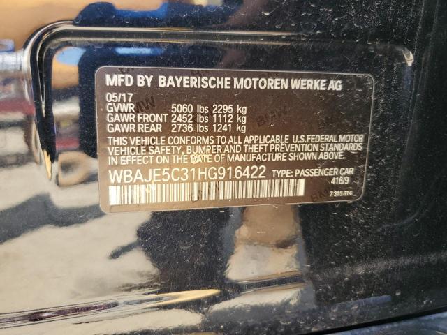 2017 BMW 540 I WBAJE5C31HG916422