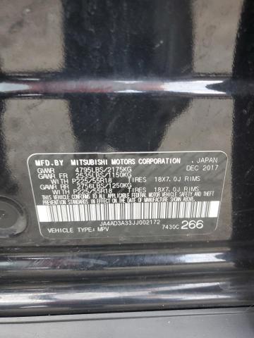 2018 MITSUBISHI OUTLANDER JA4AD3A33JJ002172