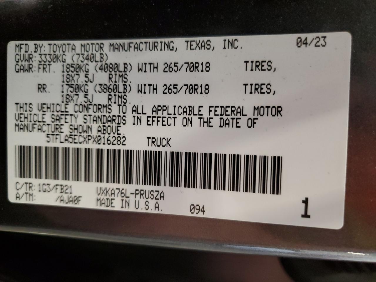 TOYOTA TUNDRA CREWMAX SR5