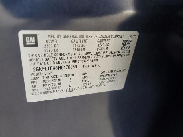 2017 GMC TERRAIN SL 2GKFLTEK8H6178050