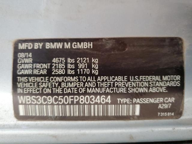 2015 BMW M3 WBS3C9C50FP803464