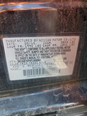 2015 NISSAN SENTRA S 3N1AB7AP4FL658888