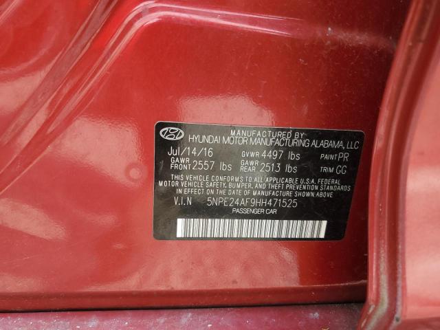 2017 HYUNDAI SONATA SE 5NPE24AF9HH471525