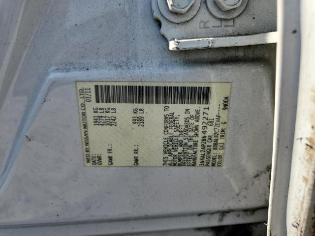 2011 NISSAN ALTIMA BAS - 1N4AL2AP2BN492271