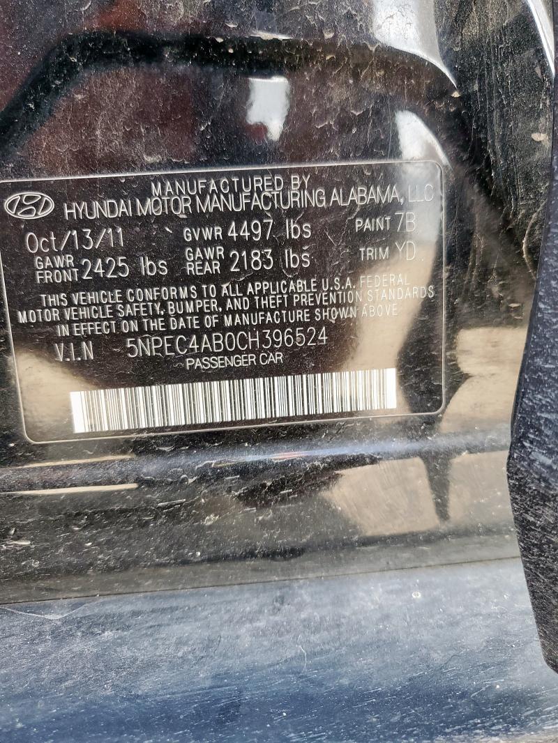 2012 HYUNDAI SONATA SE - 5NPEC4AB0CH396524