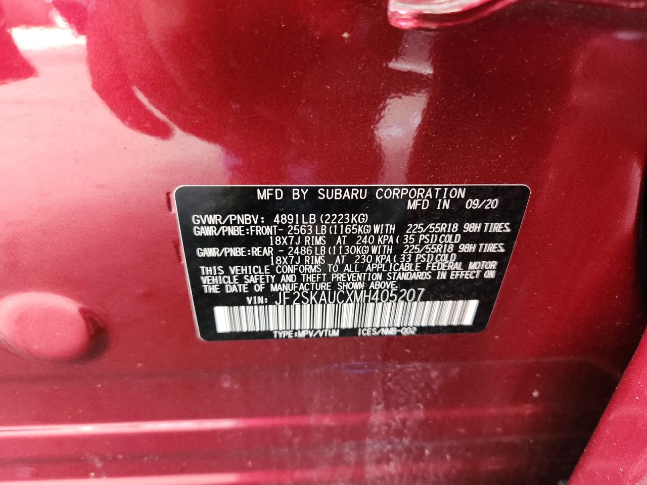 SUBARU FORESTER LIMITED