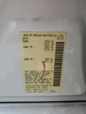 2015 NISSAN ALTIMA 2.5 - 1N4AL3AP0FN354451