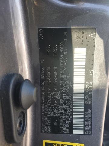 2019 TOYOTA HIGHLANDER SE 5TDKZRFH3KS562572