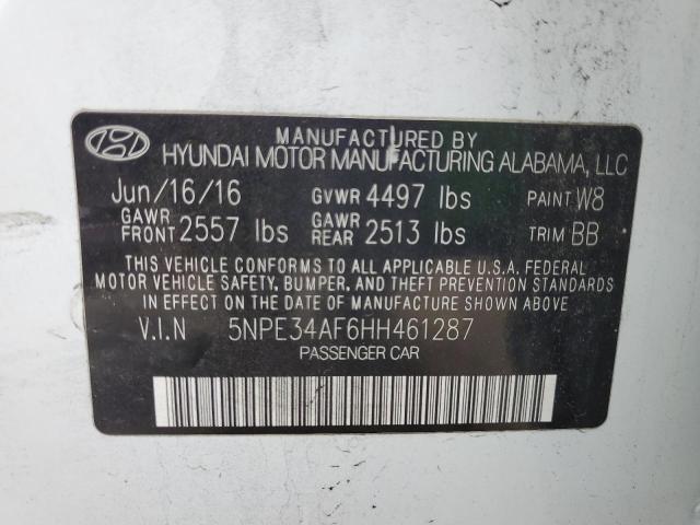 2017 HYUNDAI SONATA SPO - 5NPE34AF6HH461287