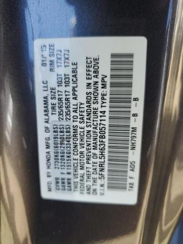 2015 HONDA ODYSSEY EX 5FNRL5H63FB057114