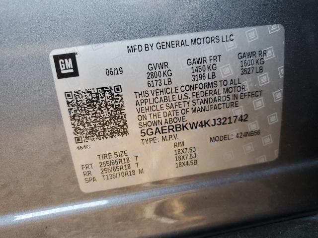 2019 BUICK ENCLAVE ES 5GAERBKW4KJ321742