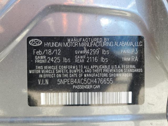 2012 HYUNDAI SONATA GLS - 5NPEB4AC5CH476655