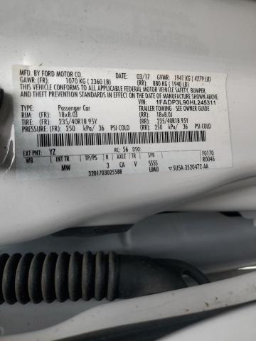 2017 FORD FOCUS ST 1FADP3L90HL245311