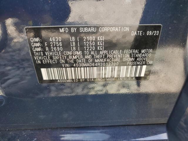 2024 SUBARU LEGACY PREMIUM 4S3BWAD64R3013700