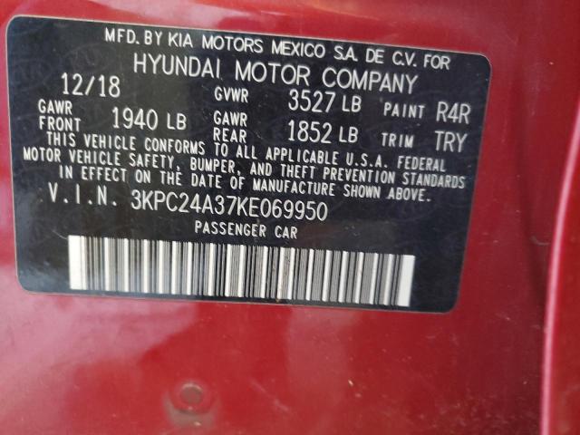 2019 HYUNDAI ACCENT SE 3KPC24A37KE069950