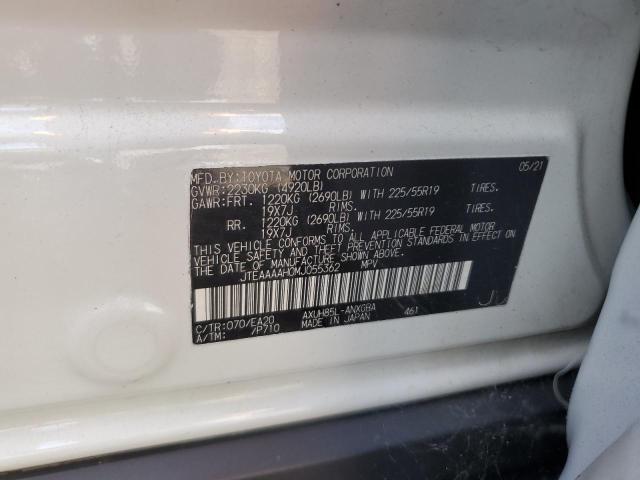 2021 TOYOTA VENZA LE JTEAAAAH0MJ055362