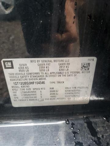 2017 GMC SIERRA K25 - 1GT12UEG0HF104346