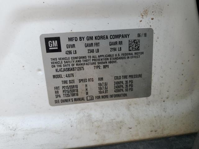 2019 BUICK ENCORE PRE - KL4CJASB5KB712875