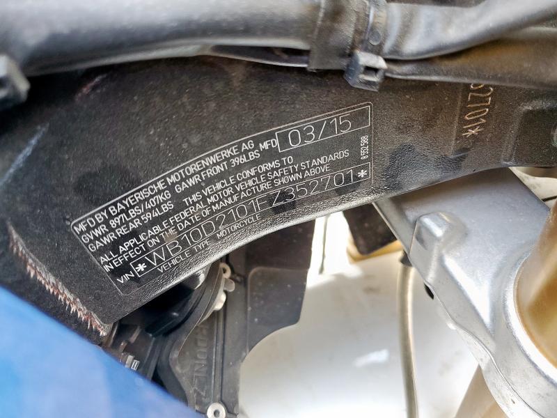 2015 BMW S 1000 RR - WB10D2101FZ352701