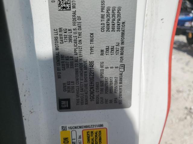 2016 CHEVROLET SILVERADO 1GCNCNEH0GZ211486