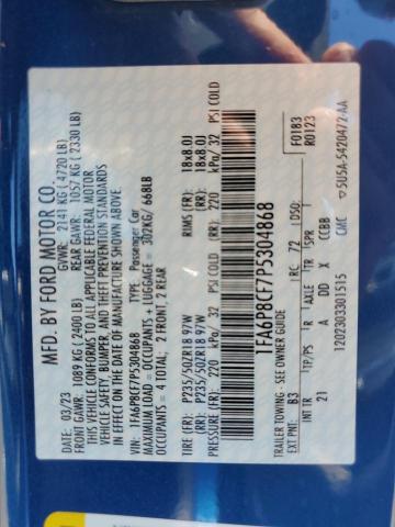 2023 FORD MUSTANG GT 1FA6P8CF7P5304868