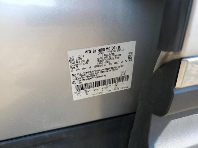 2015 FORD EXPLORER X 1FM5K8D87FGB01076