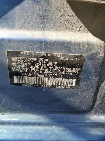 2015 SUBARU IMPREZA JF1GPAA63FG277508