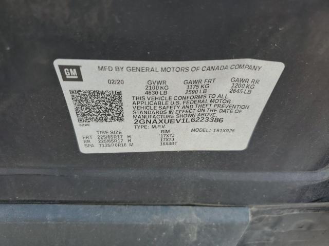 2020 CHEVROLET EQUINOX LT 2GNAXUEV1L6223386