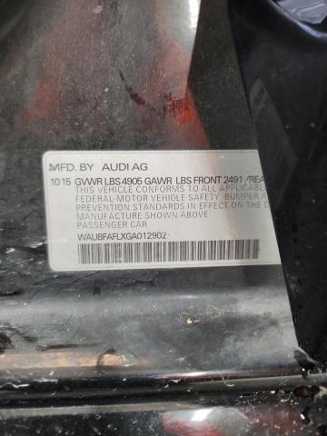 2016 AUDI A4 PREMIUM S-LINE WAUBFAFLXGA012902