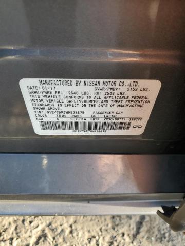 2017 INFINITI Q50 PREMIUM JN1EV7AR7HM838675