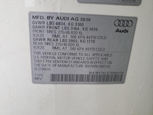 2007 AUDI Q7 3.6 QUA #3217624437