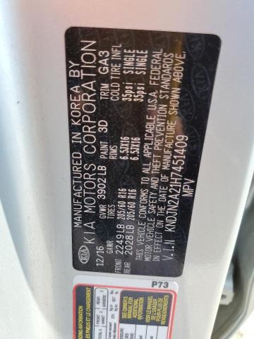 2017 KIA SOUL - KNDJN2A21H7451409