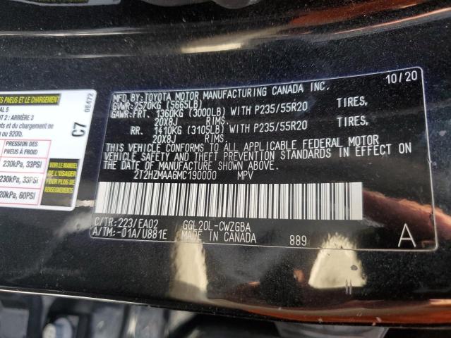 2021 LEXUS RX 350 2T2HZMAA6MC190000