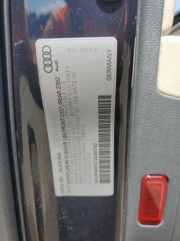2018 AUDI A4 PREMIUM WAUKMAF47JA084792