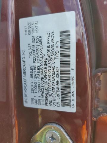 2017 ACURA RDX TECHNO 5J8TB4H56HL034857