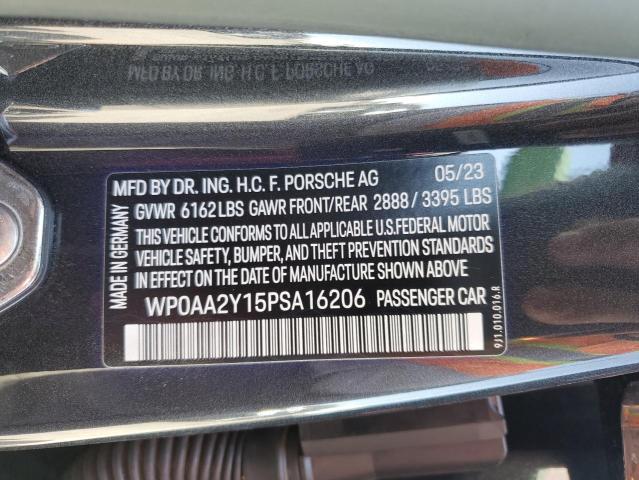 2023 PORSCHE TAYCAN WP0AA2Y15PSA16206