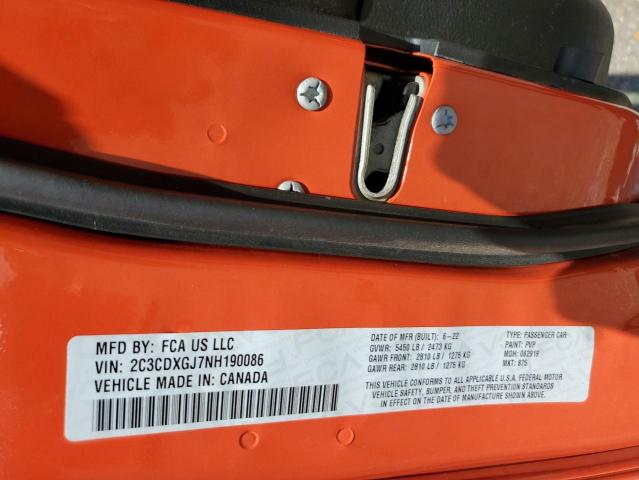 2022 DODGE CHARGER SC 2C3CDXGJ7NH190086
