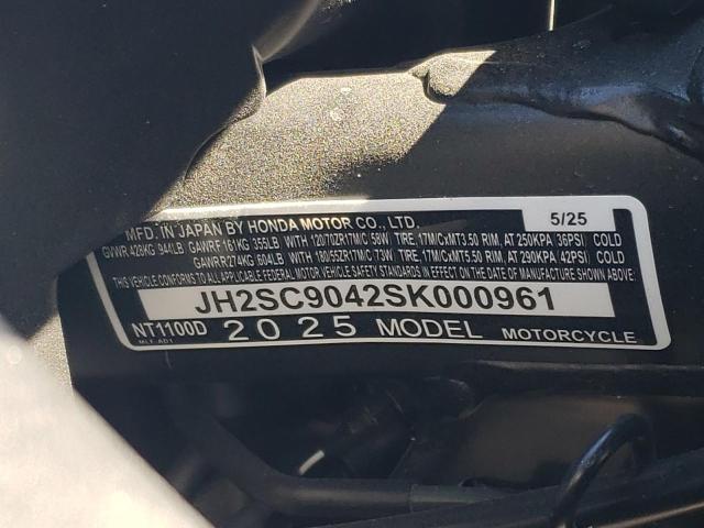 2025 HONDA 1100 JH2SC9042SK000961