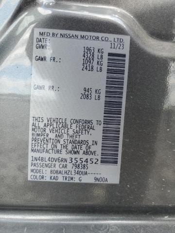 2024 NISSAN ALTIMA SV 1N4BL4DV6RN355452