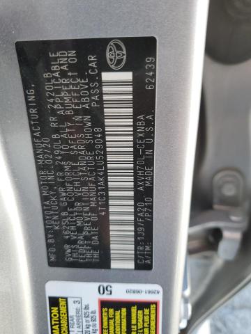 2020 TOYOTA CAMRY LE 4T1C31AK4LU529048