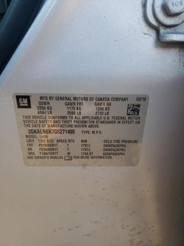 2016 GMC TERRAIN SL 2GKALNEK7G6271498