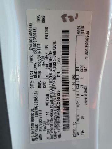 2021 FORD RANGER XL 1FTER1EH9MLD95123