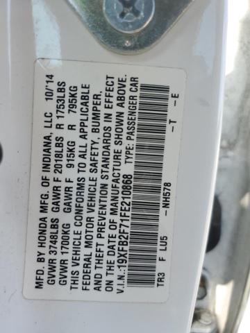 2015 HONDA CIVIC SE 19XFB2F71FE210868