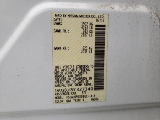 2015 NISSAN LEAF S 1N4AZ0CP2FC327340